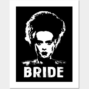 BRIDE OF FRANKENSTEIN - Bride groom couples tee 2.0 Posters and Art